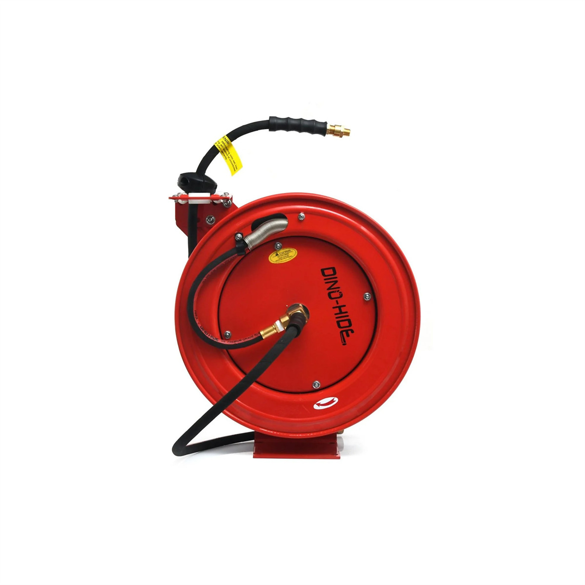 BluBird Dino-Hide Retractable Hose Reel — 3/8in. x 50ft., 12-Point Ratchet, Powder-Coated Steel, Model# BLBWLERHD3850R